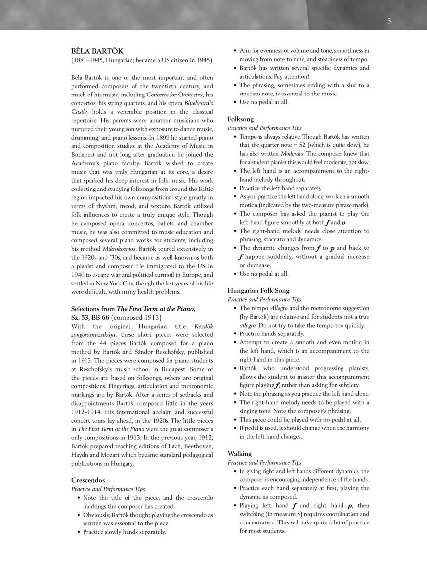 Twentieth Century - Elementary Level - Schirmer Performance Editions