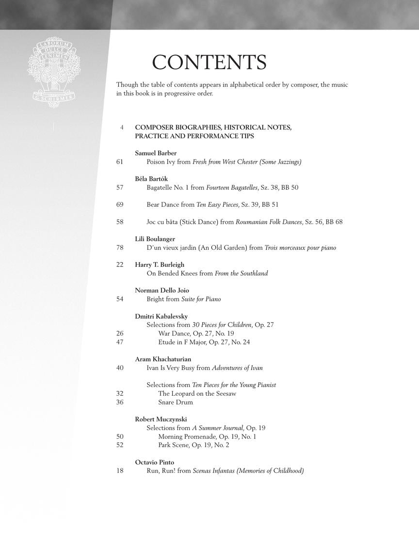 Twentieth Century - Upper Intermediate Level - Schirmer Performance Editions