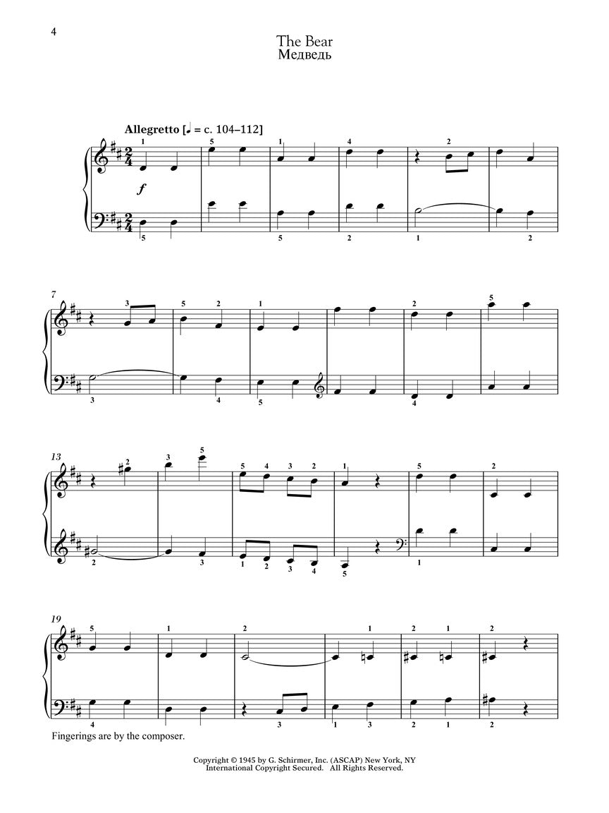 Shostakovich - Children's Notebook Opus 69 Schirmer Performance Editions