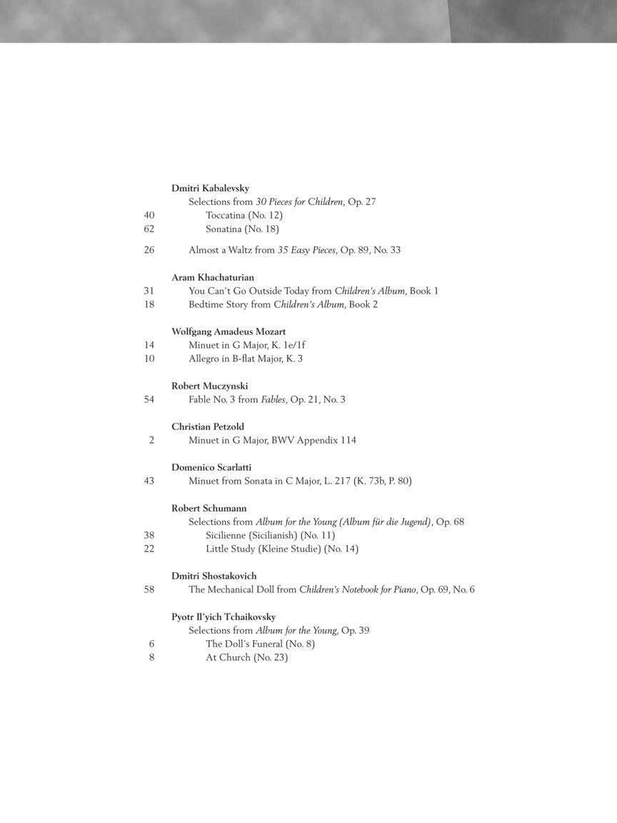 Baroque to Modern - Schirmer Performance Editions