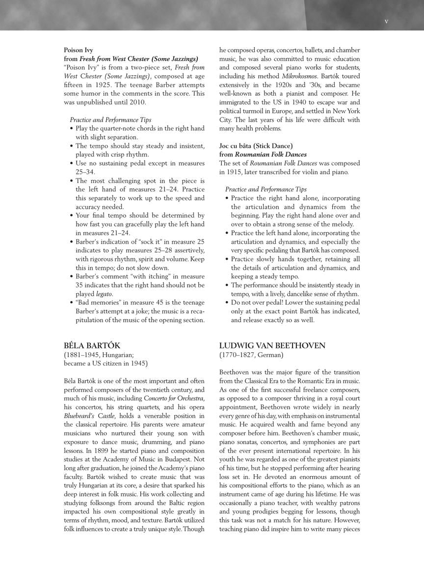 Baroque to Modern: Upper Intermediate - Piano - Schirmer Performance Editions