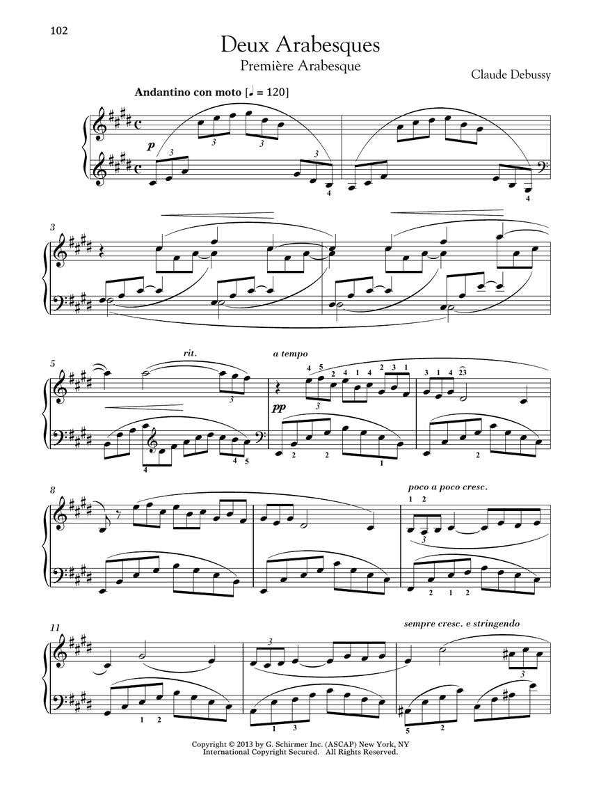 Debussy - 16 Piano Favorites - Schirmer Performance Editions