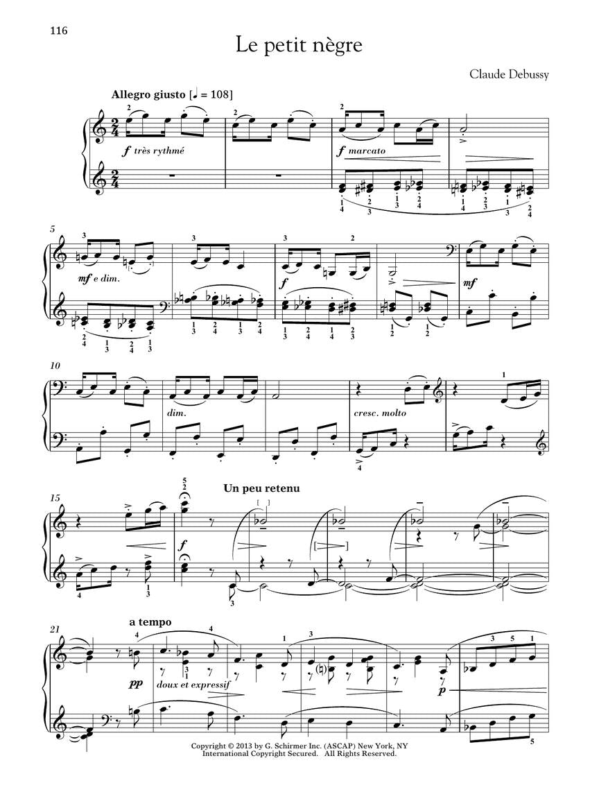 Debussy - 16 Piano Favorites - Schirmer Performance Editions