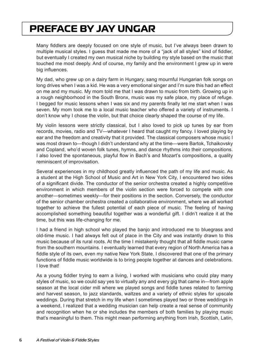 Festival of Violin & Fiddle Styles for Cello