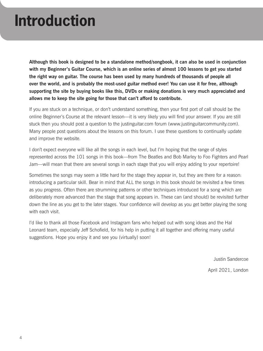 JustinGuitar Easy Guitar Songbook