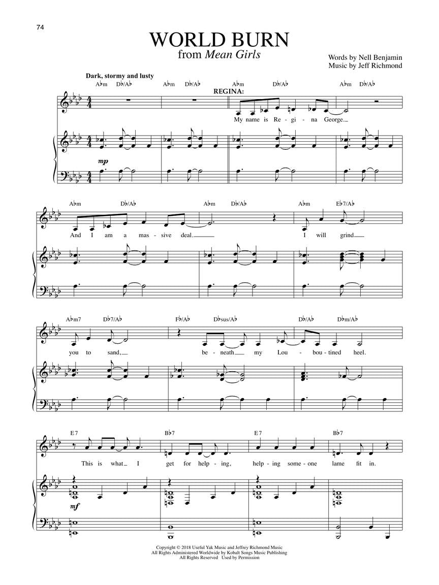 Teen Broadway Songs of the 2010s