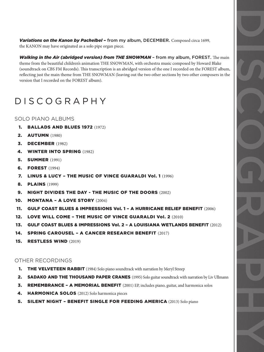 George Winston – Easy Piano Sheet Music Collection