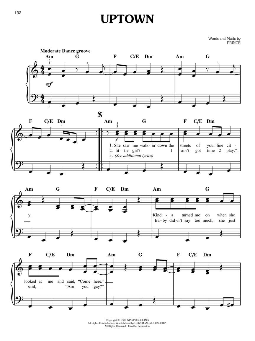 Prince - Ultimate Easy Piano Songbook