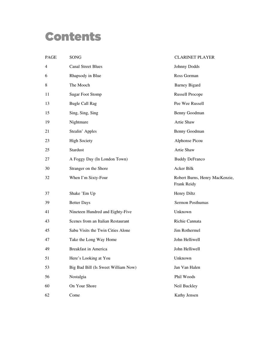 25 Great Clarinet Solos