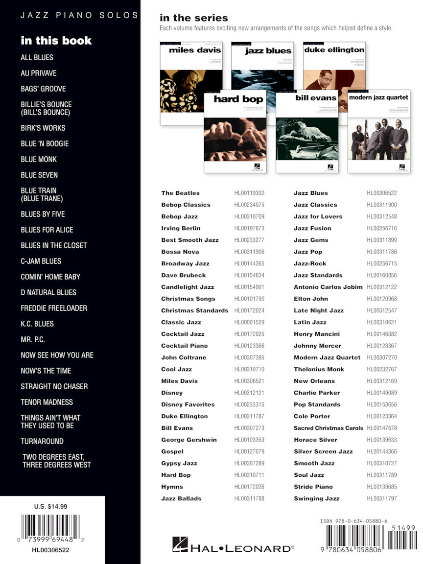 Jazz Blues - Jazz Piano Solos, Vol. 2