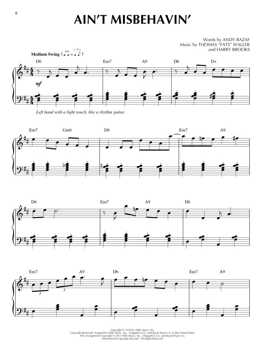 Gypsy Jazz - Jazz Piano Solos Series Vol. 20