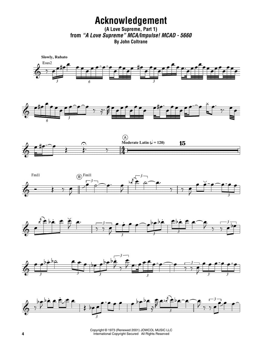 Coltrane- John Coltrane Omnibook for C Instruments