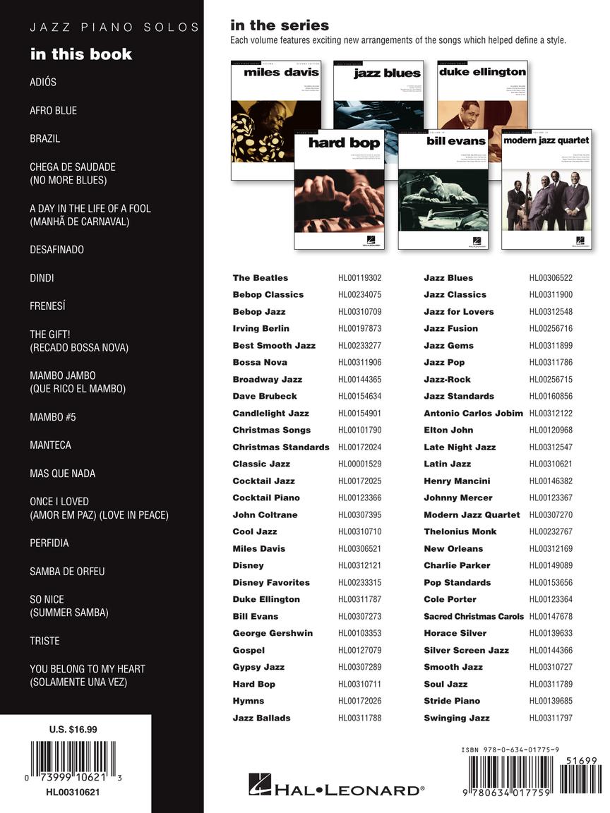 Latin Jazz - Jazz Piano Solos, Vol. 3