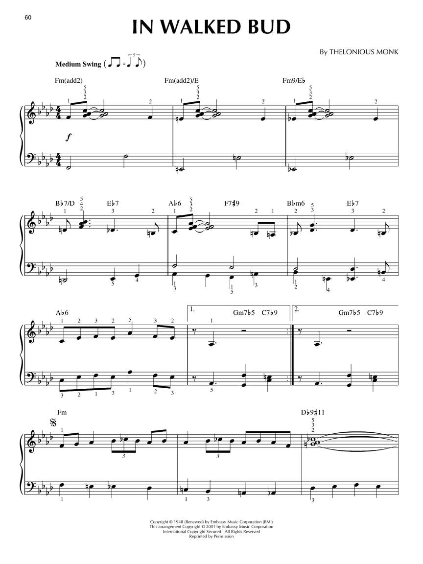 Bebop Jazz - Jazz Piano Solos, Vol. 4