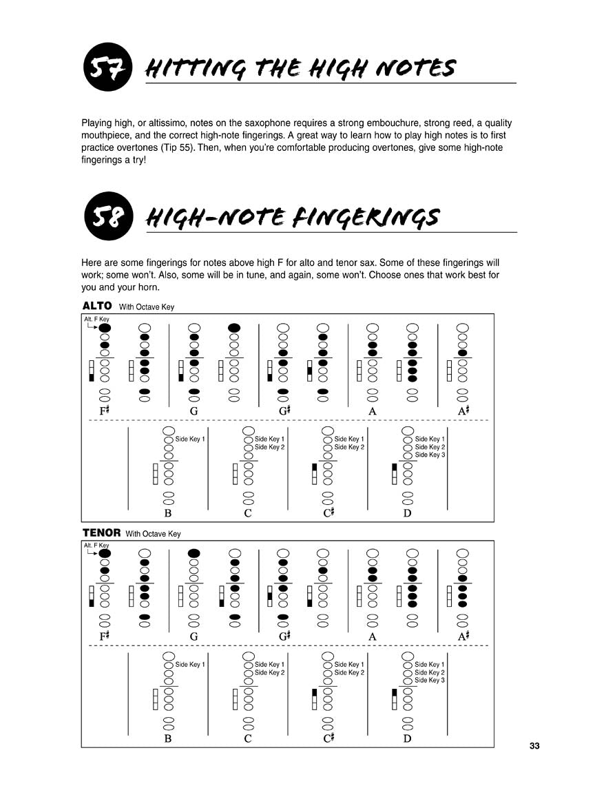 One Hundred and One Saxophone Tips