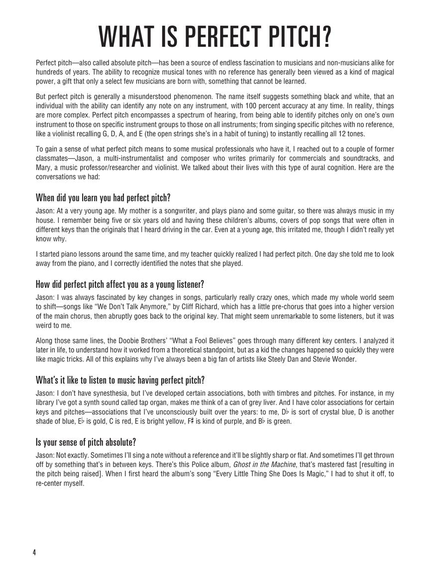 Hal Leonard Perfect Pitch Method