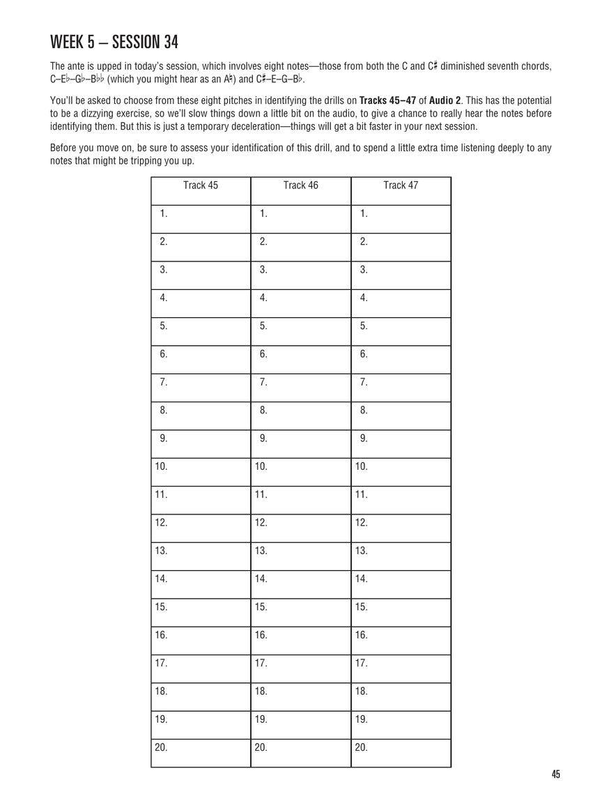 Hal Leonard Perfect Pitch Method