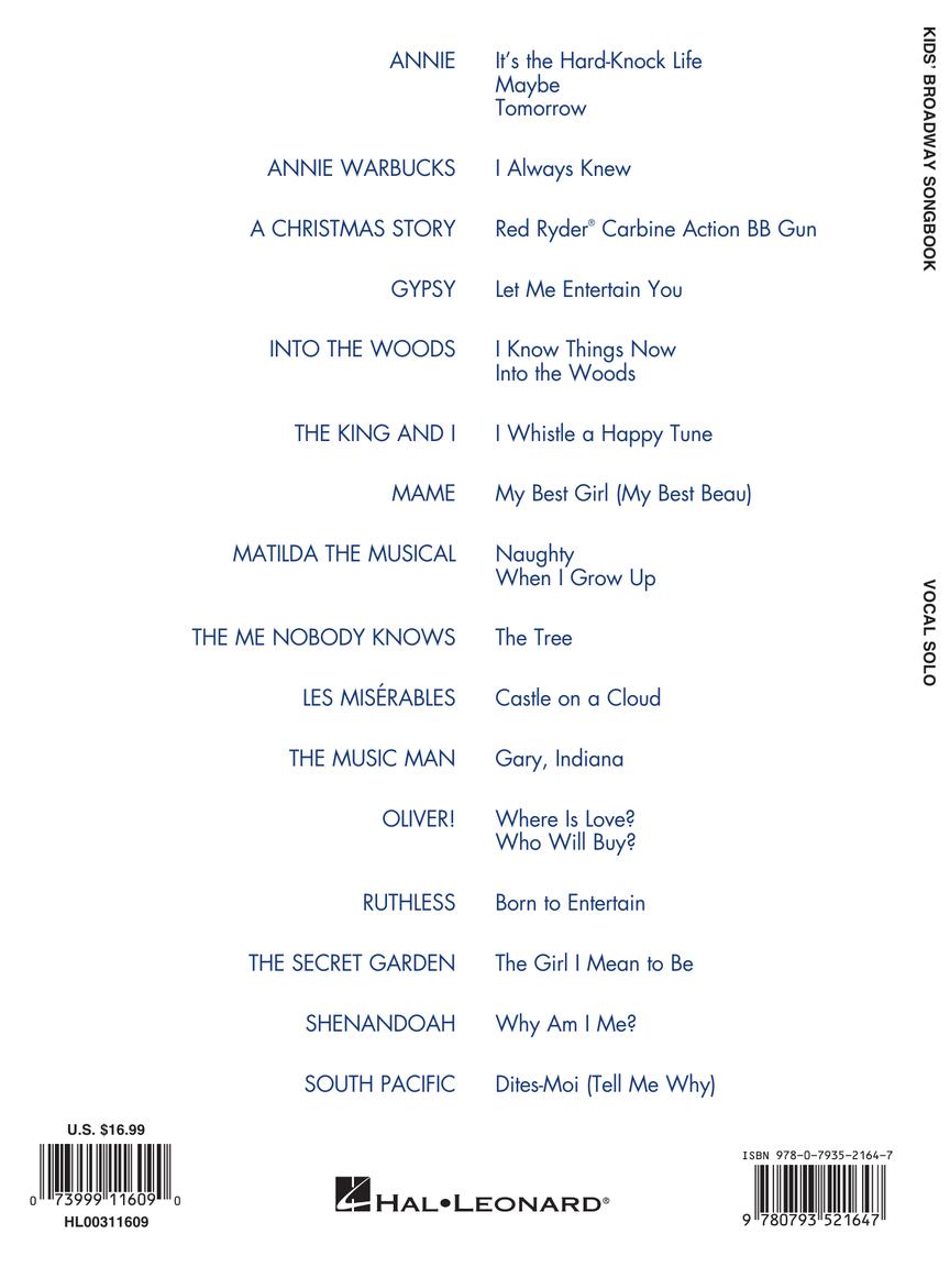 Kids' Broadway Songbook