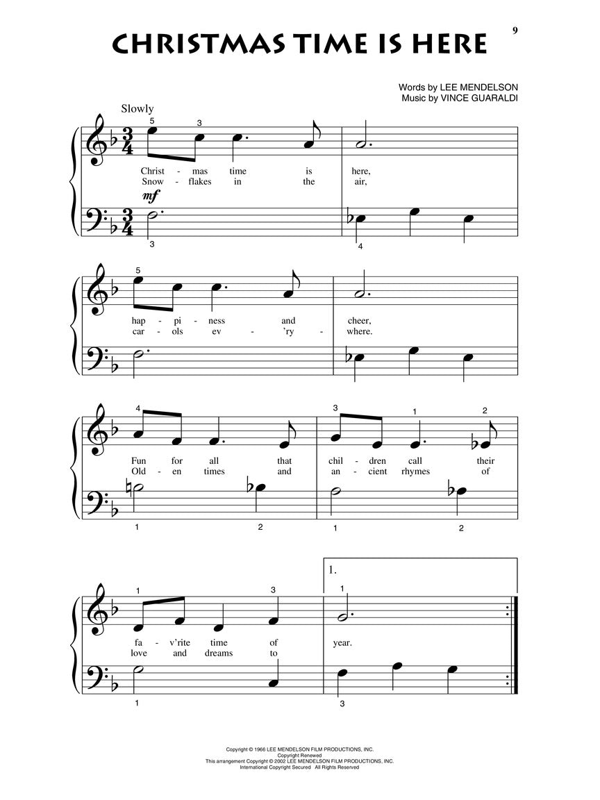 Charlie Brown Christmas, A - Beginning Piano Solos