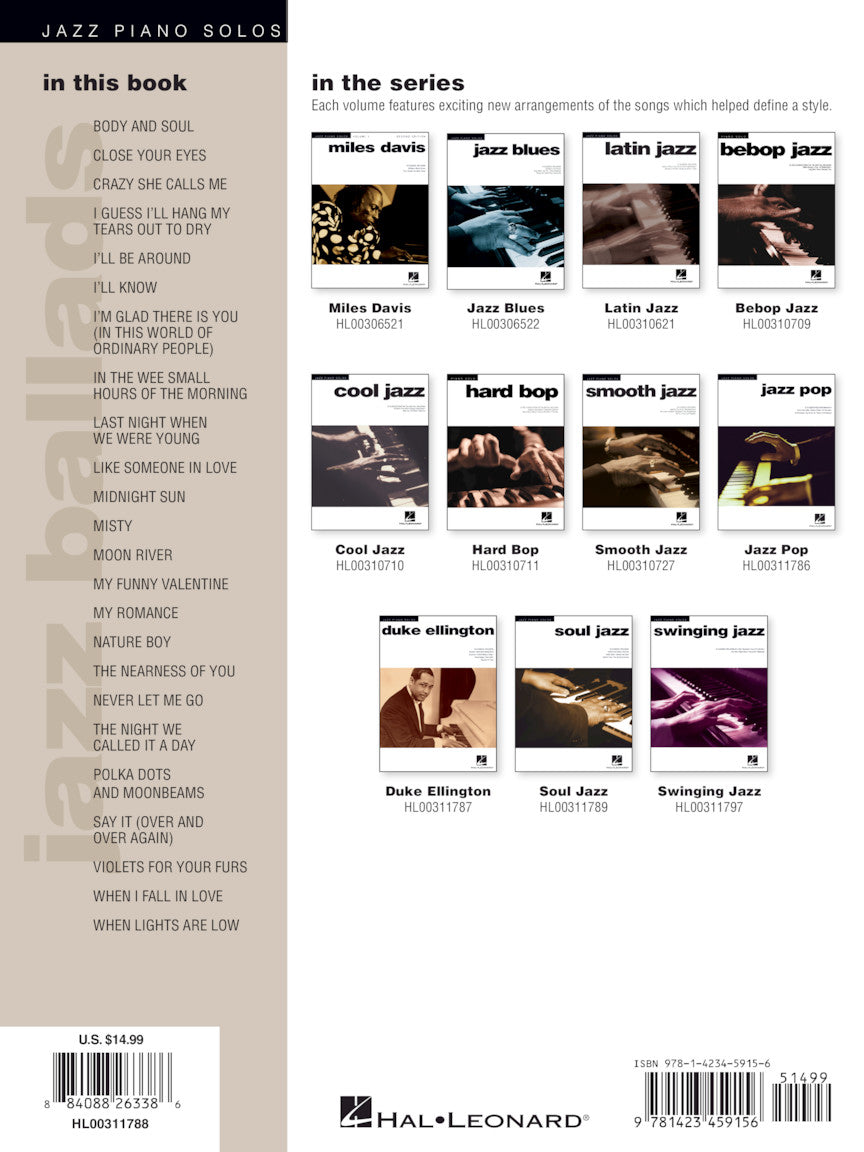 Jazz Ballads - Jazz Piano Solos, Vol. 10