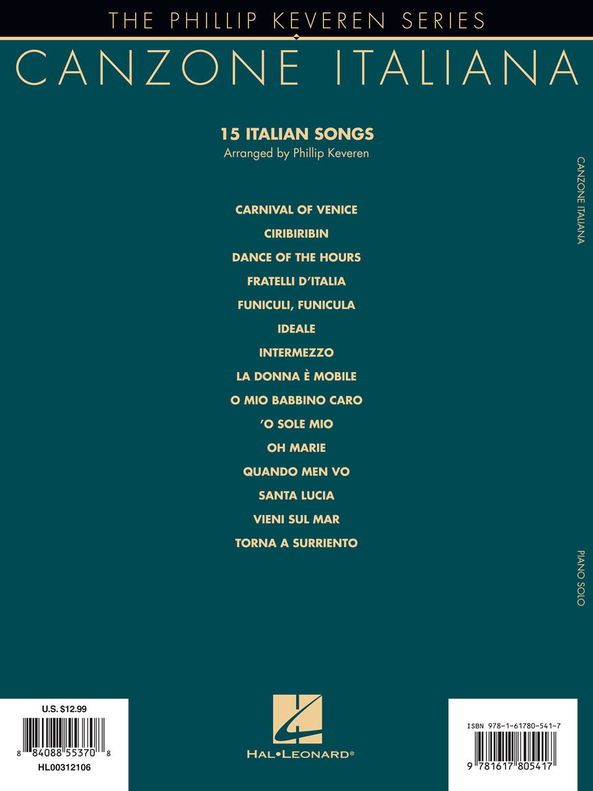 Canzone Italiana - Phillip Keveren Series