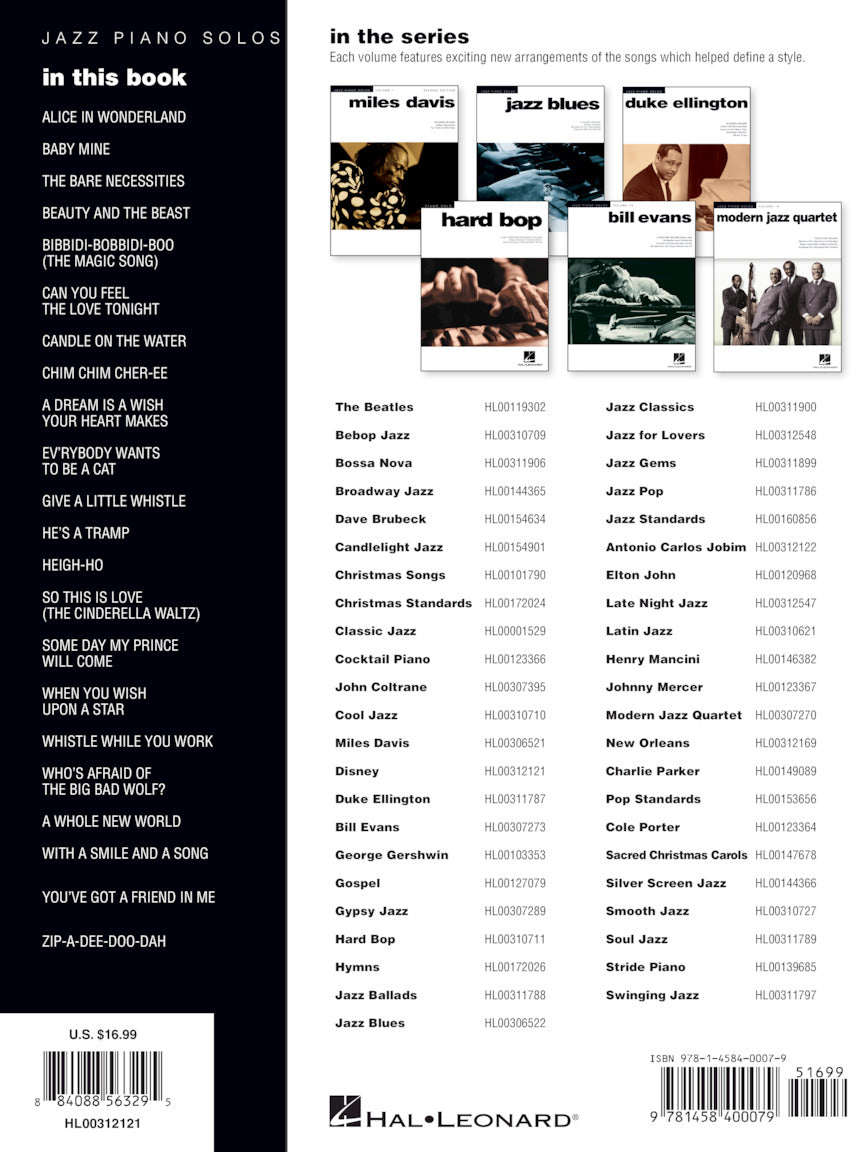 Disney - Jazz Piano Solos Series Vol. 16