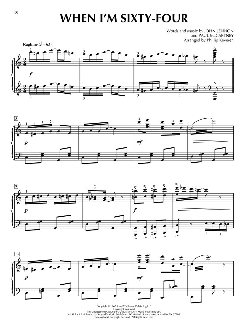 Beatles - For Classical Piano - Phillip Keveren Series