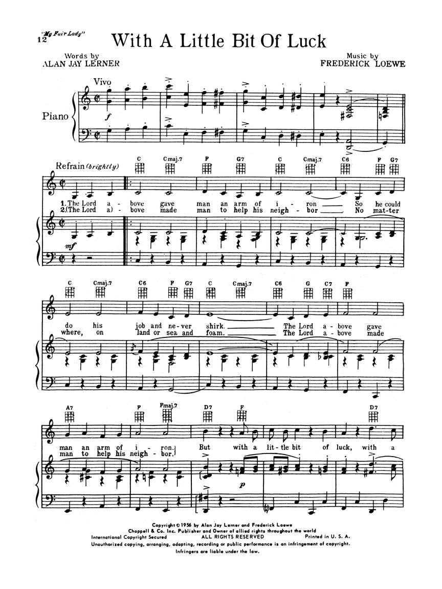 My Fair Lady - Vocal Selections