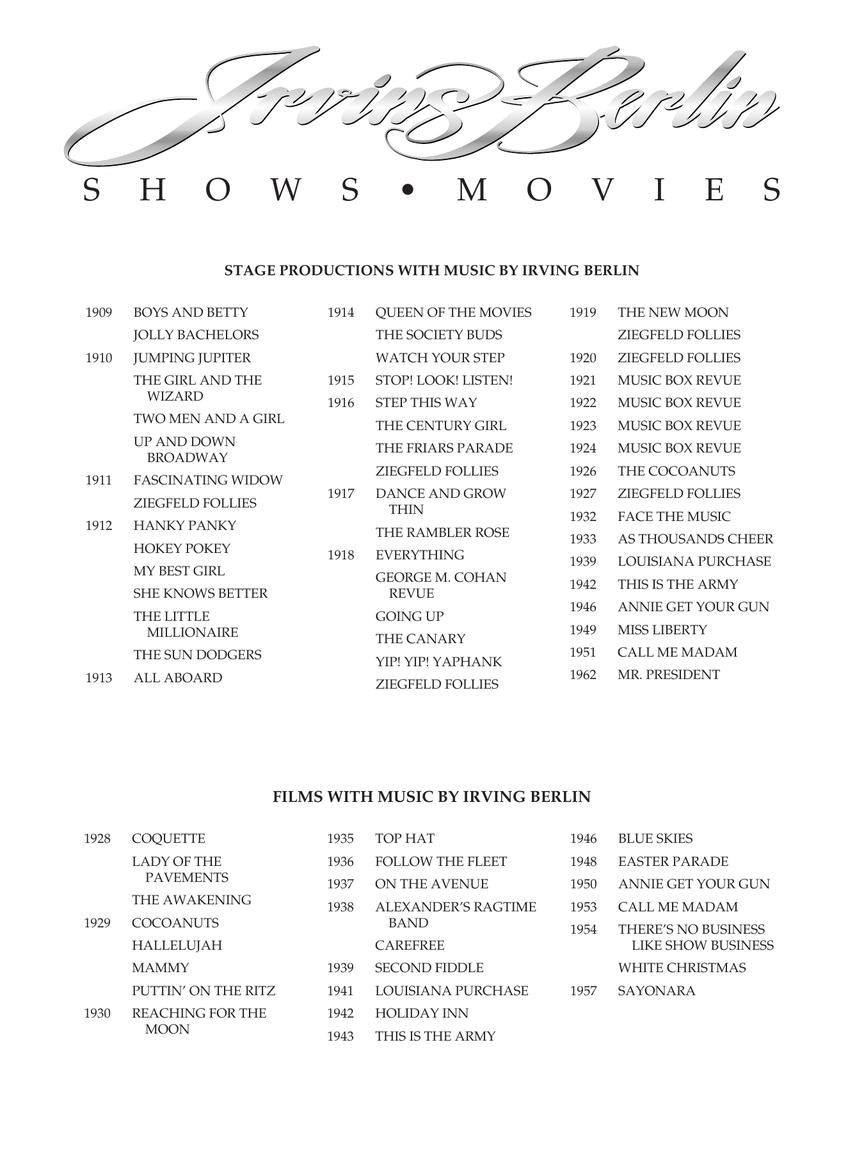 Berlin Irving Berlin Anthology 2nd Edition