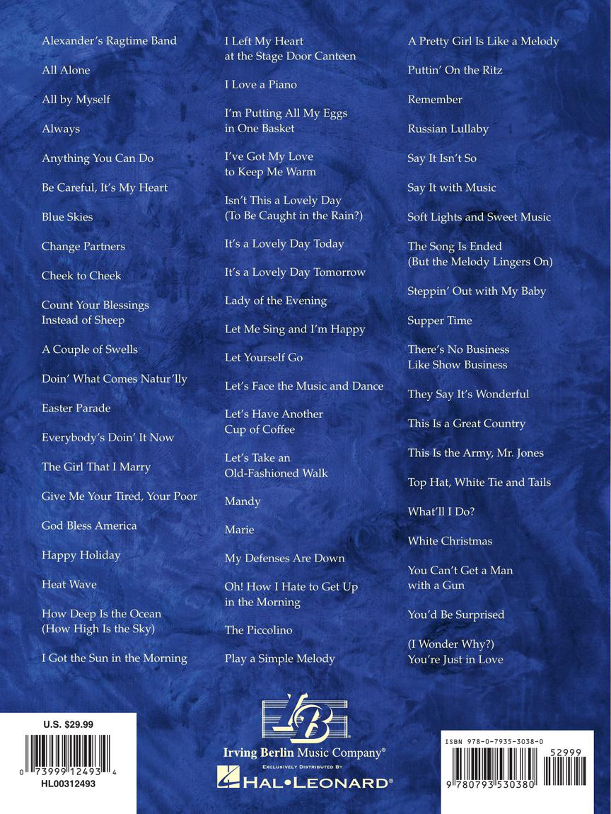 Berlin Irving Berlin Anthology 2nd Edition