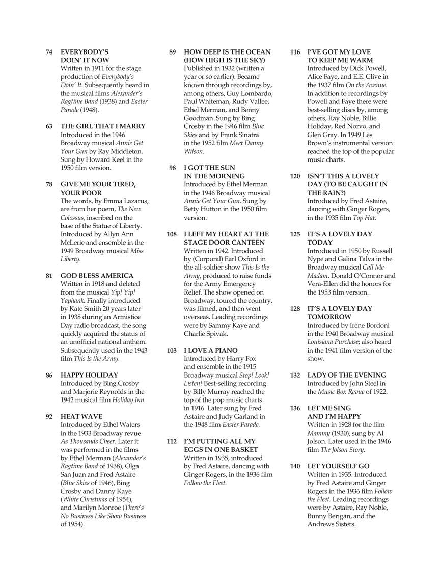 Berlin Irving Berlin Anthology 2nd Edition