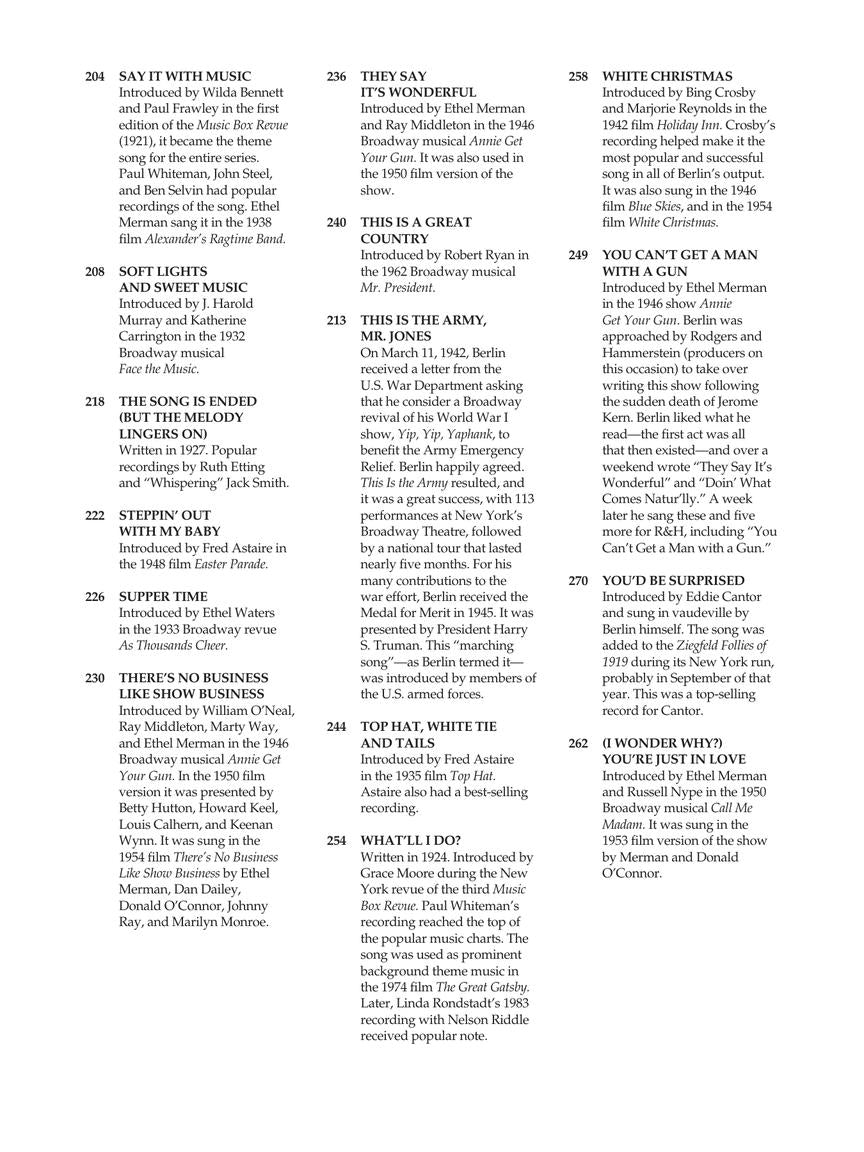 Berlin Irving Berlin Anthology 2nd Edition