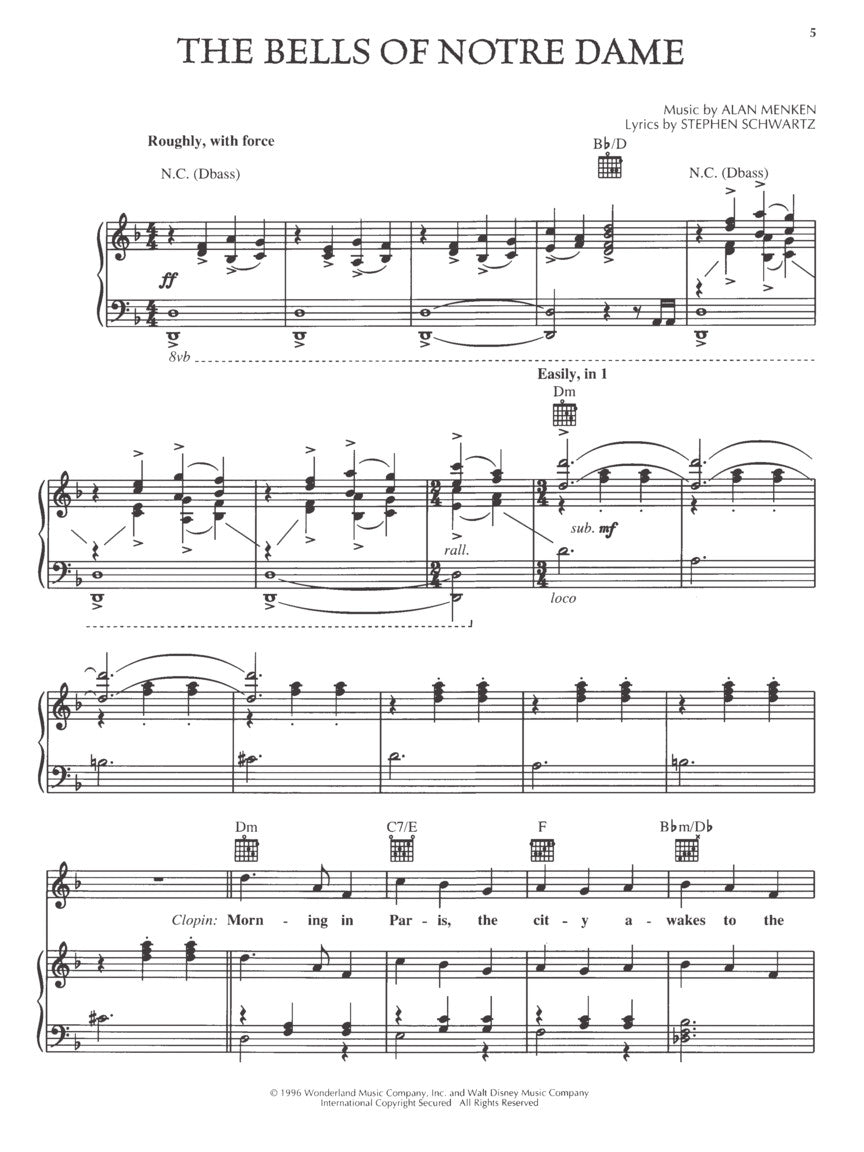 Menken/Schwartz: The Hunchback of Notre Dame (Vocal Collection)