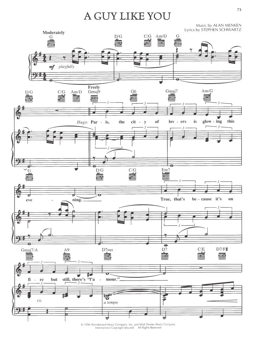 Menken/Schwartz: The Hunchback of Notre Dame (Vocal Collection)