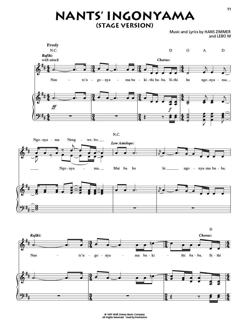 Lion King, The - Broadway Selections