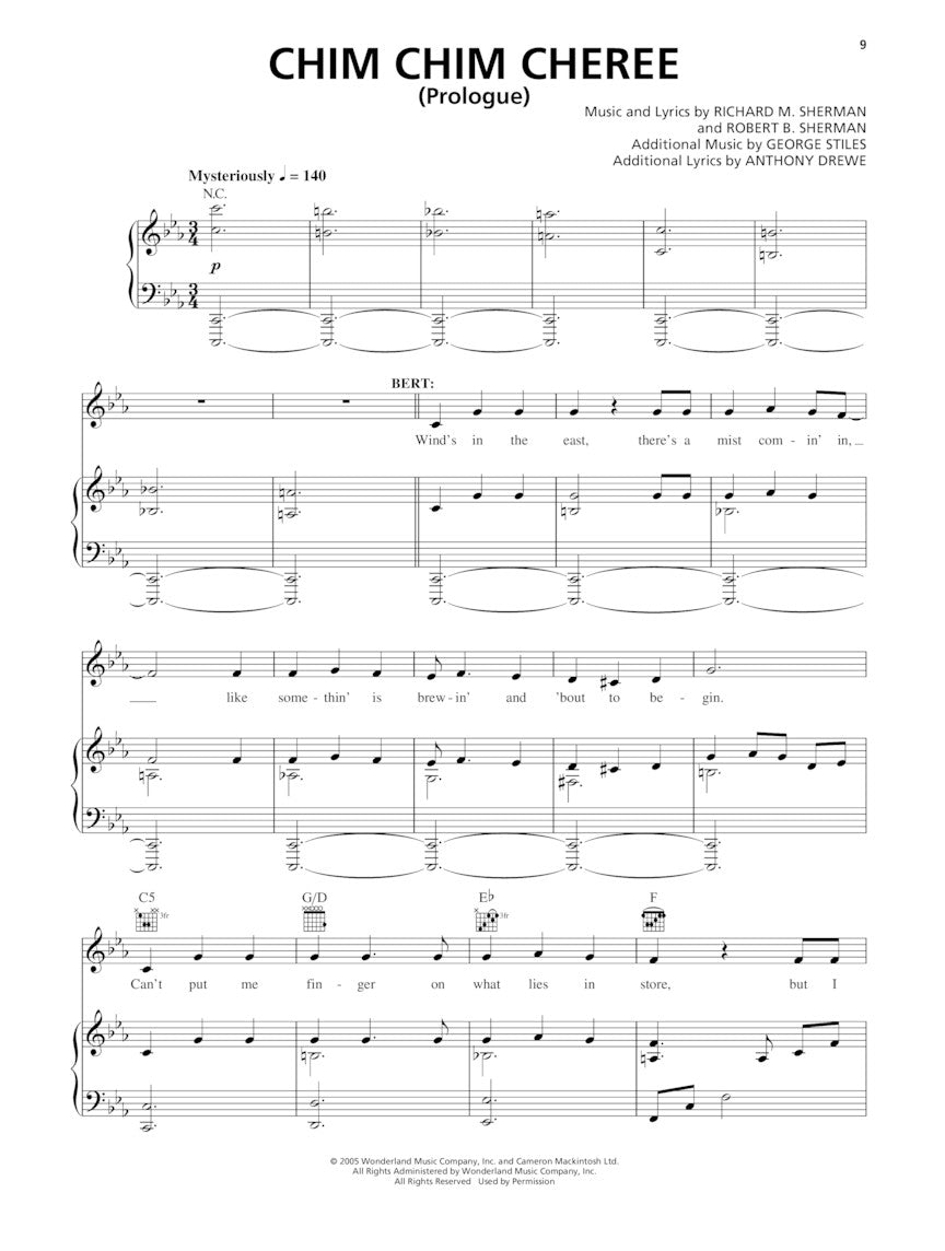 Mary Poppins - Broadway Vocal Selections