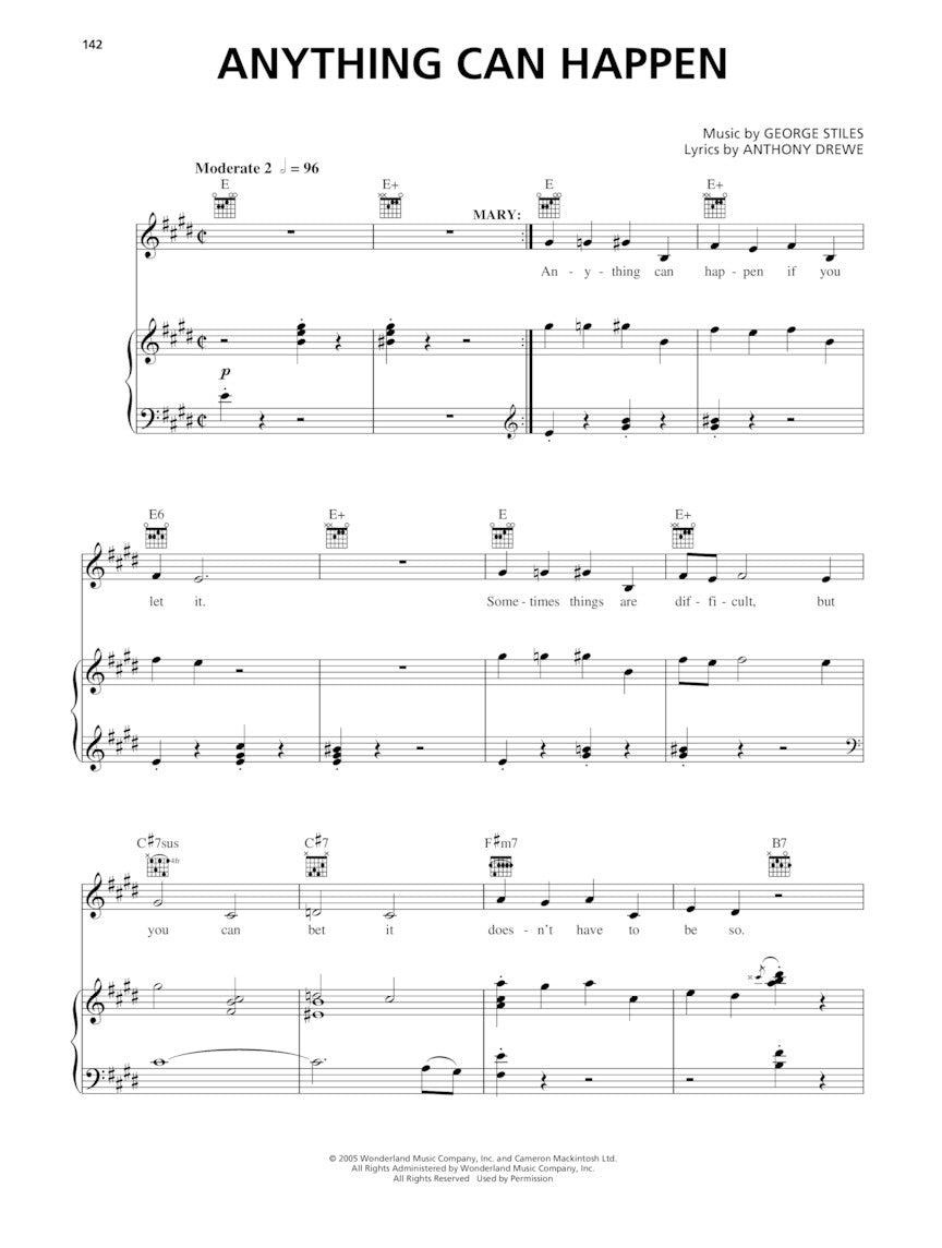 Mary Poppins - Broadway Vocal Selections
