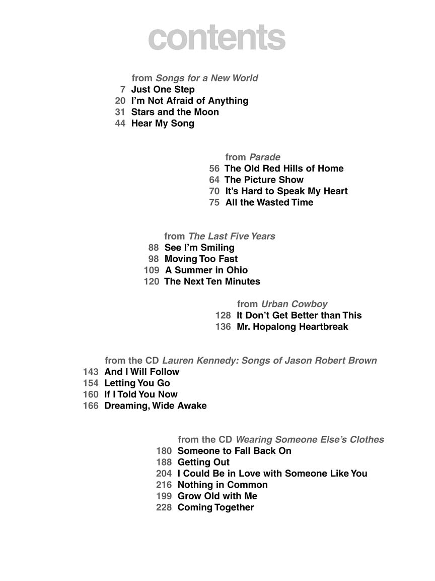 Brown, Jason Robert - Collection