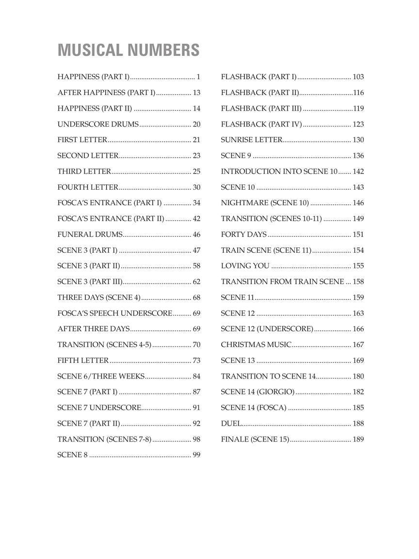 Sondheim Passion - Vocal Score Revised Edition