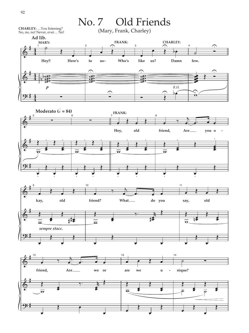 Merrily We Roll Along - Revised Vocal Score