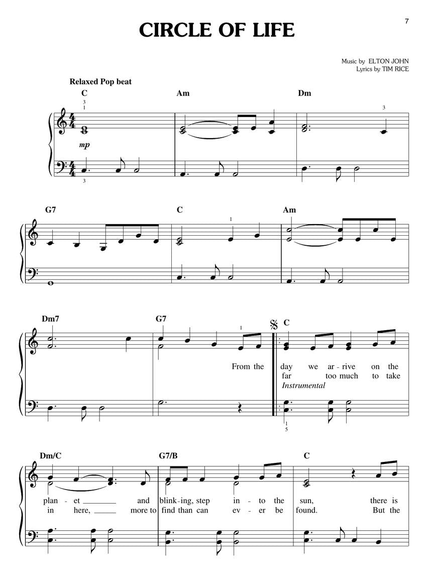 Lion King, The - Broadway Selections