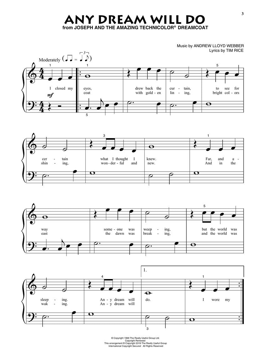 Broadway Favorites for Beginning Piano Solo