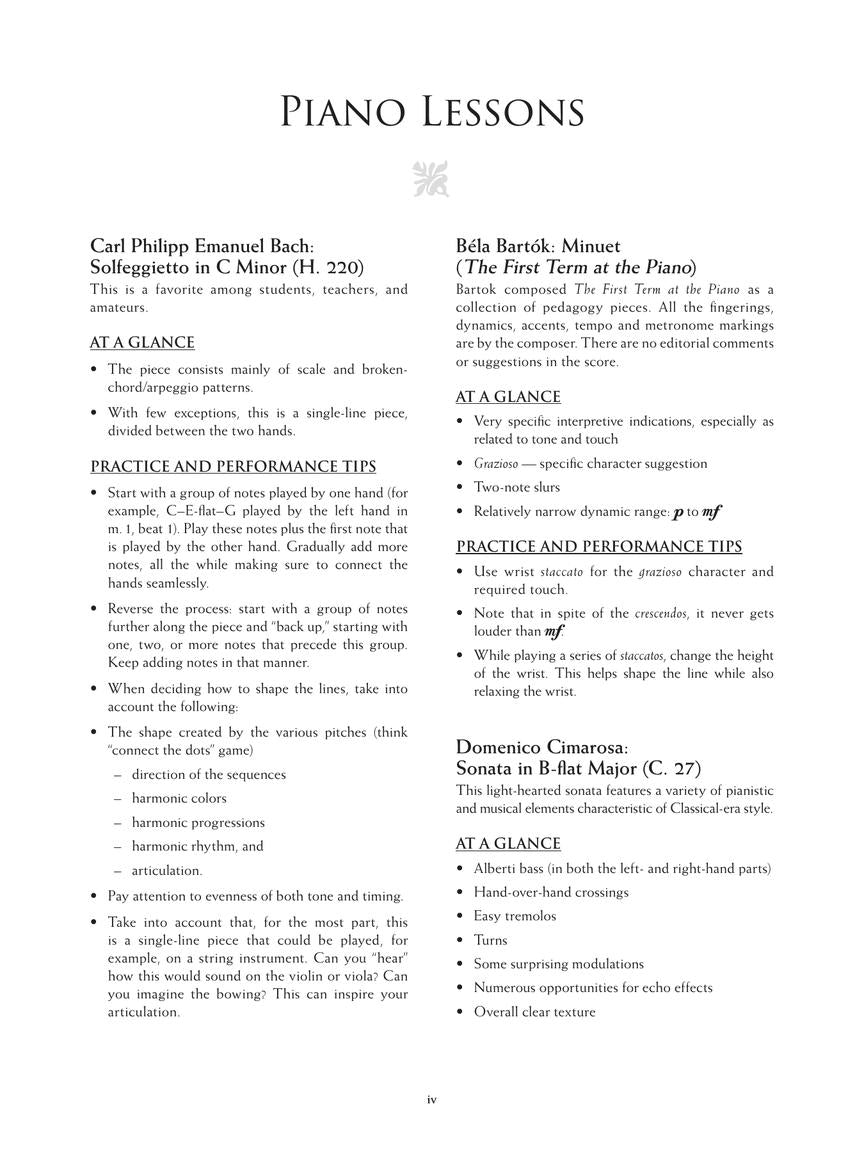 Piano Lessons From Classical Repertoire