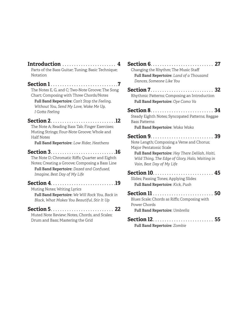 Modern Band Method – Bass, Book 1