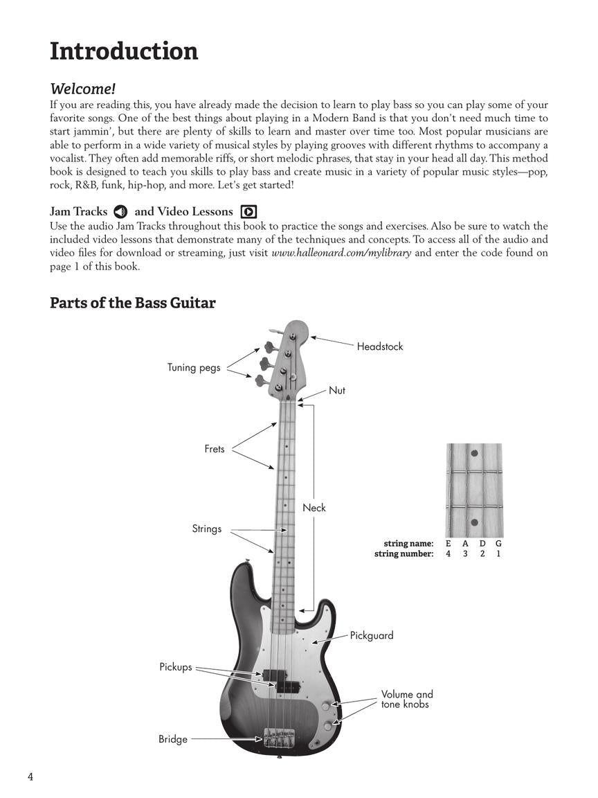 Modern Band Method – Bass, Book 1