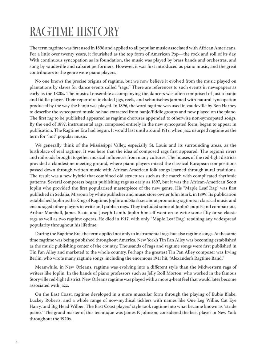 Ragtime Piano A Guide to Playing the Best Rags