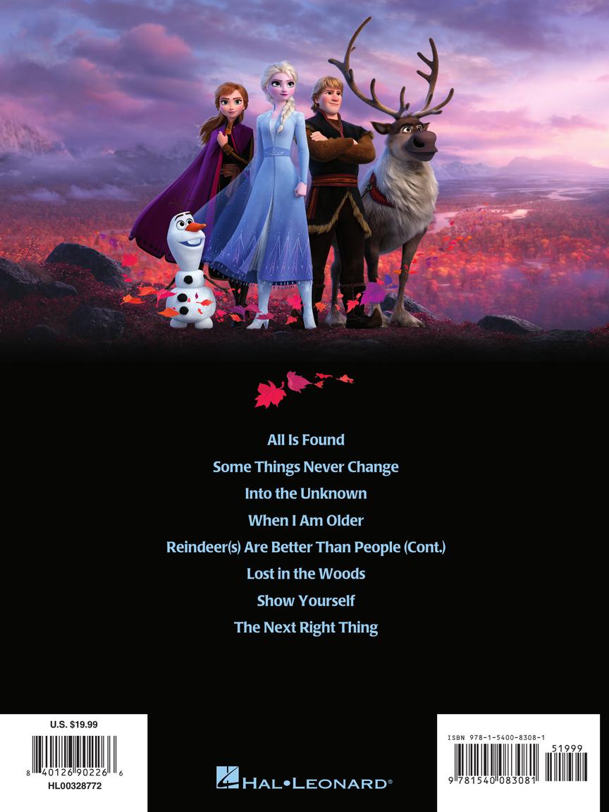 Frozen 2 Piano/Vocal/Guitar Songbook