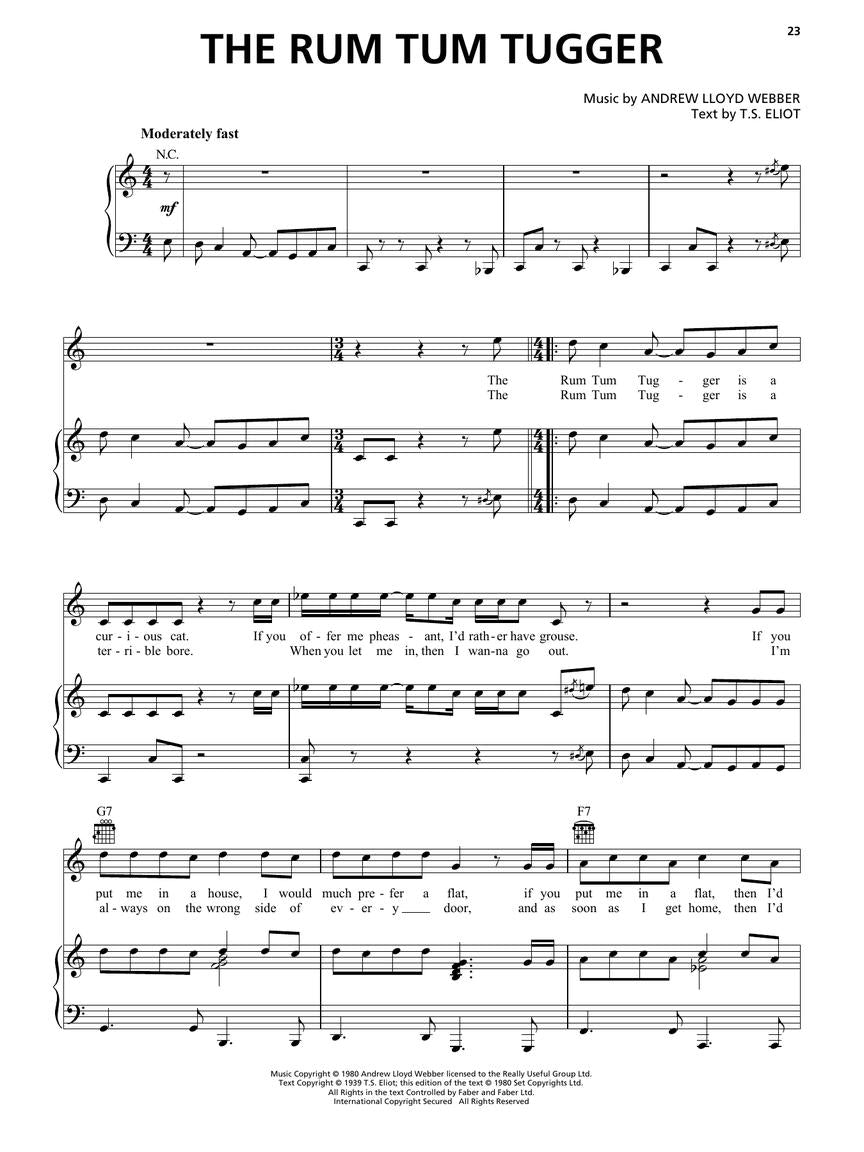 Cats - Movie Piano/Vocal Selections