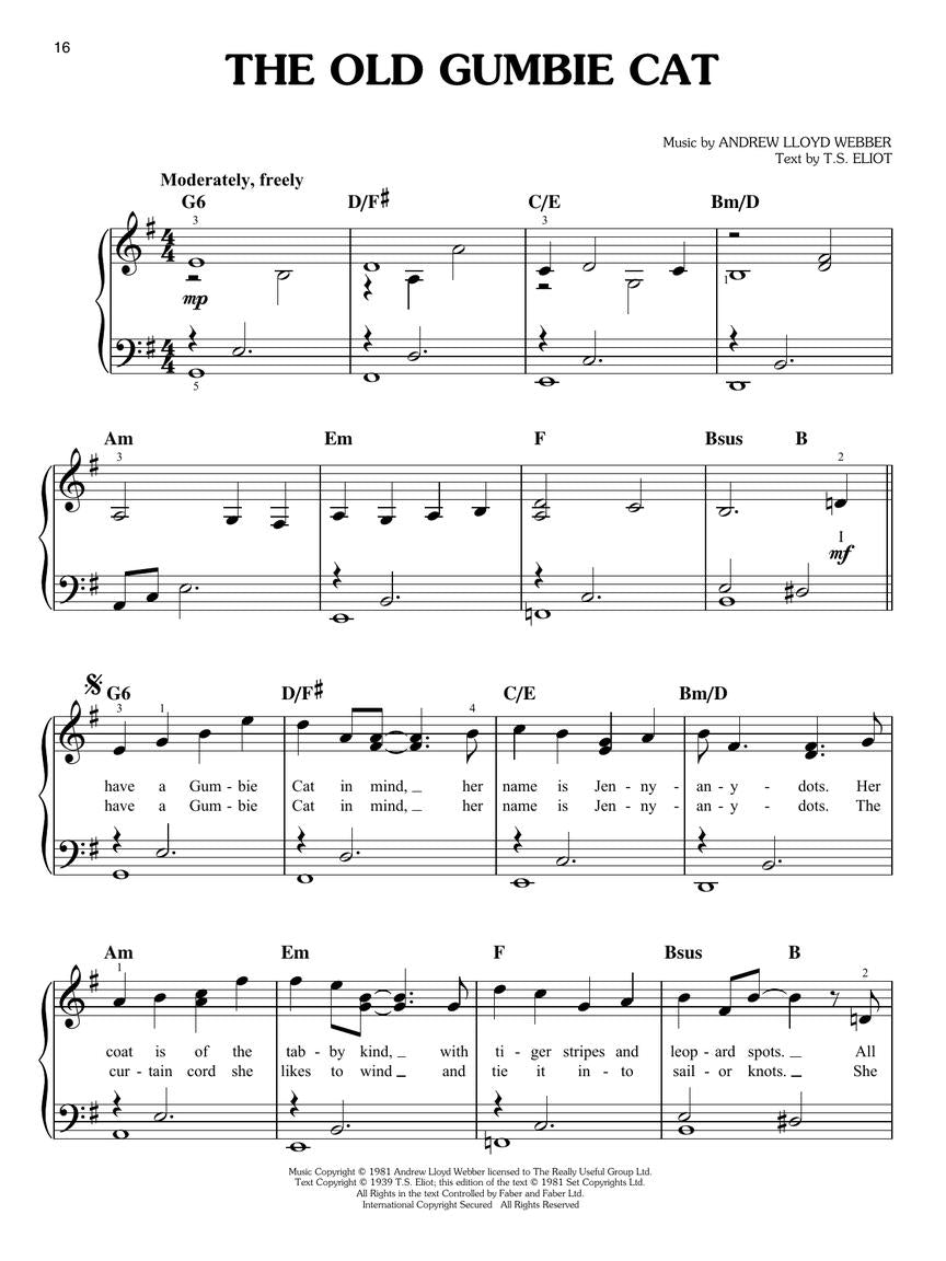 Cats - Movie Easy Piano Selections