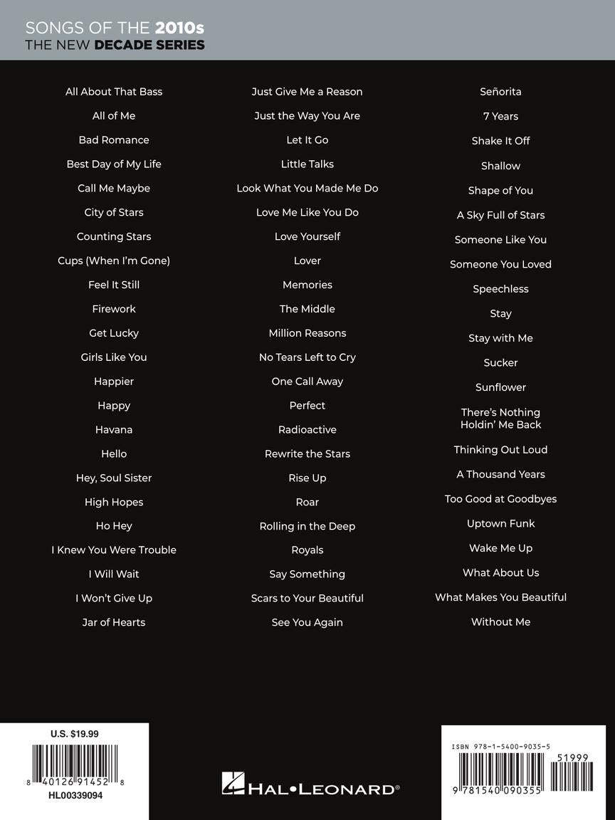 Songs of the 2010s: The New Decade Series – Updated Edition E-Z Play Today #371